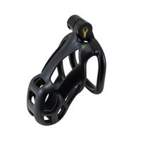 Cage de chasteté verrouillable Kink Chasity Series, taille moyenne, noire