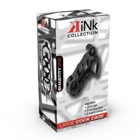 Cage de chasteté Kink Series avec verrouillage pour pénis, grande taille