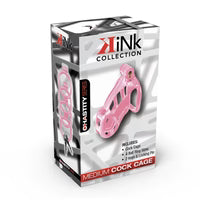 Cage de chasteté Kink Series à verrouillage pour pénis, rose moyen