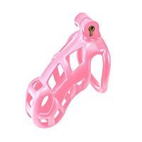 Cage de chasteté Kink Series à verrouillage pour pénis, grande taille, rose