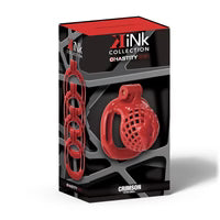 Cage à pénis rouge de la série Kink Chastity, taille XS