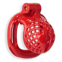 Cage à pénis rouge de la série Kink Chastity, taille XS