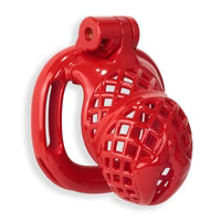 Série de chasteté Kink Cage à pénis cramoisie moyenne