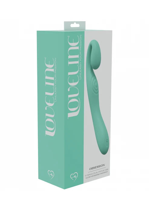 Obsession - Vibromasseur à double moteur 10 vitesses - Silicone scellé - Rechargeable - Submersible - Vert