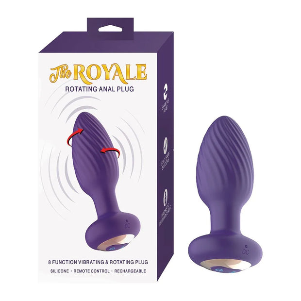 The royale Rotating Anal Plug Purple