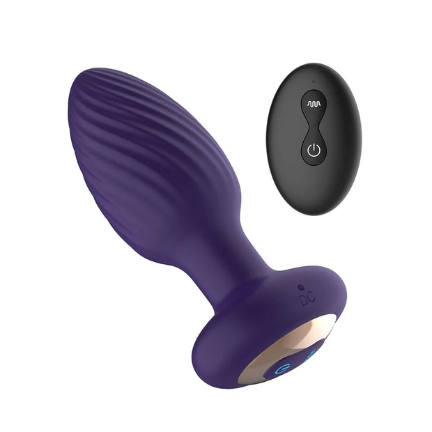 The royale Rotating Anal Plug Purple