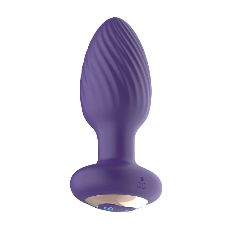 The royale Rotating Anal Plug Purple
