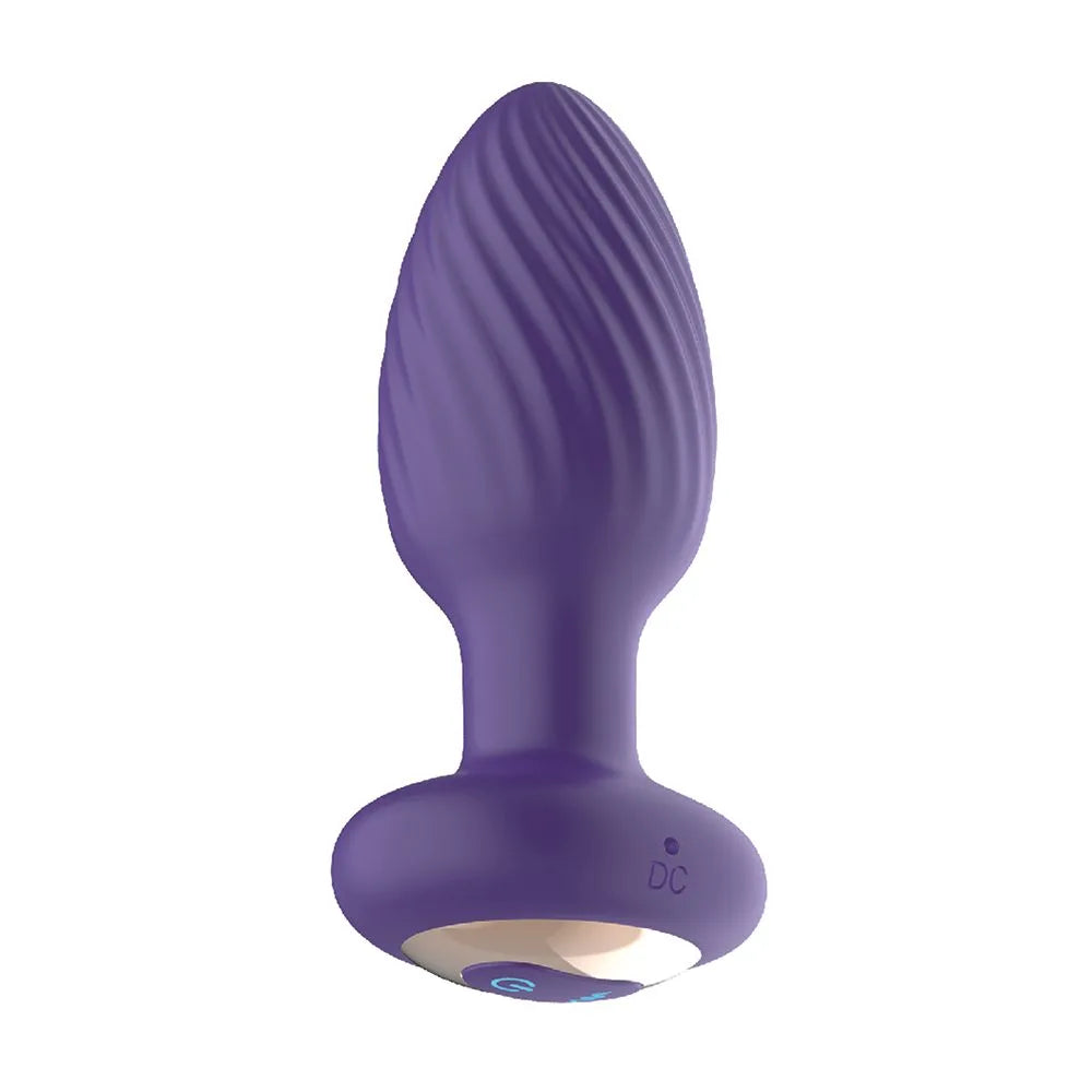 The royale Rotating Anal Plug Purple