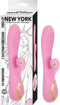 Vibes of New York - Masseur à ventouses nervurées, rose