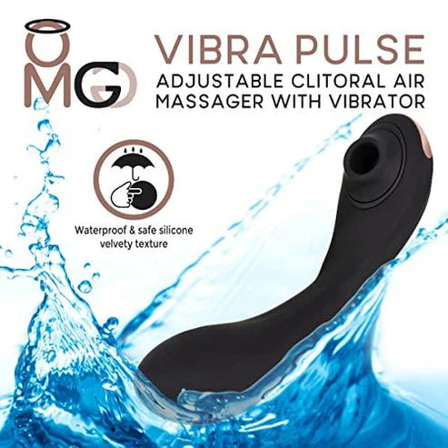 OMG Vibra Pulse Masseur et vibromasseur clitoridien à air comprimé - Noir