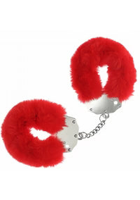 Ouch! Heavy duty Fluffy Handcuffs Red