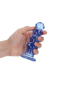 Godemiché incurvé ou plug anal - 13,5 cm (5,5 pouces) bleu