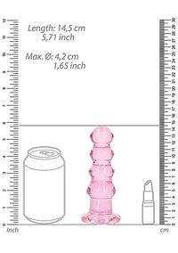 Godemiché incurvé ou plug anal - 13,5 cm (5,5 pouces) rose