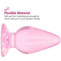 Plug anal rose - 8,5 cm (3,5 pouces)