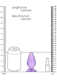 Plug anal - 8,5 cm (3,5 pouces) violet