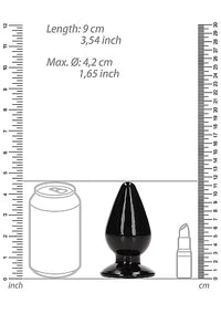 Plug anal - 11 cm (4,5 pouces) Noir