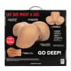 Caressez-le Chatte et cul grandeur nature marron
