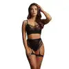 2 PIÈCES BRA SET WITH GARTERS