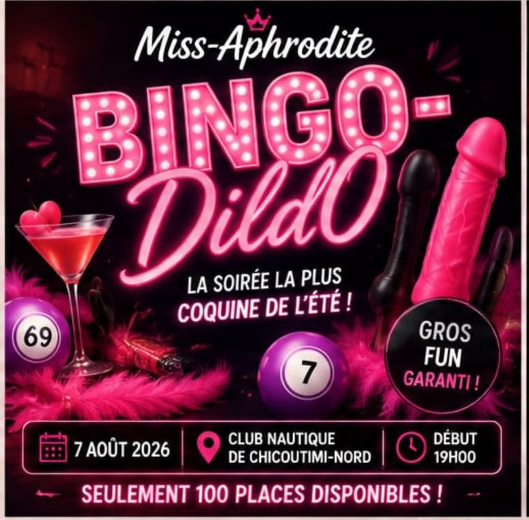 🎉 Méga Bingo Miss-Aphrodite | 7 août 2026