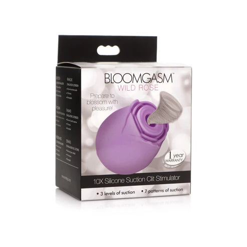 Stimulateur clitoridien à succion Bloomgasm Wild Rose 10X - Violet