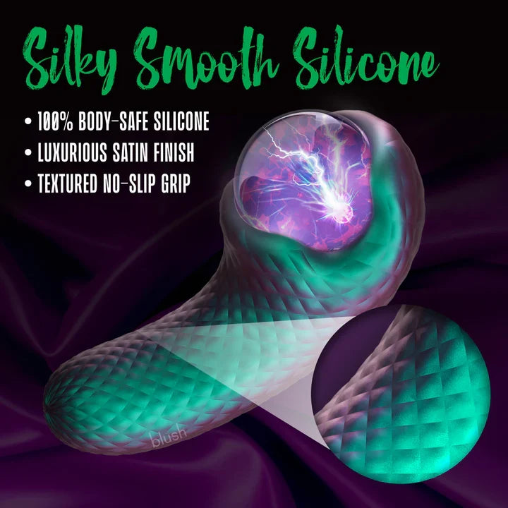 Temptasia - Vibrateur à pulsations serpent enchanté avec globe de plasma mystique - Millénaires sombres
