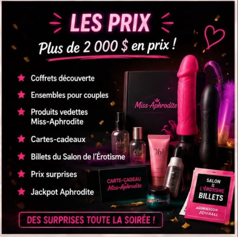 🎉 Méga Bingo Miss-Aphrodite | 7 août 2026