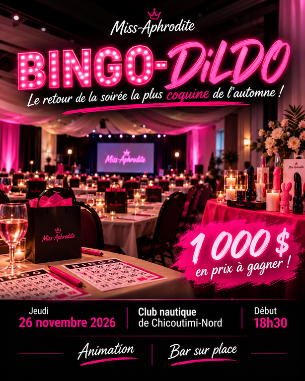 🎉 Méga Bingo Miss-Aphrodite | 26 Novembre 2026