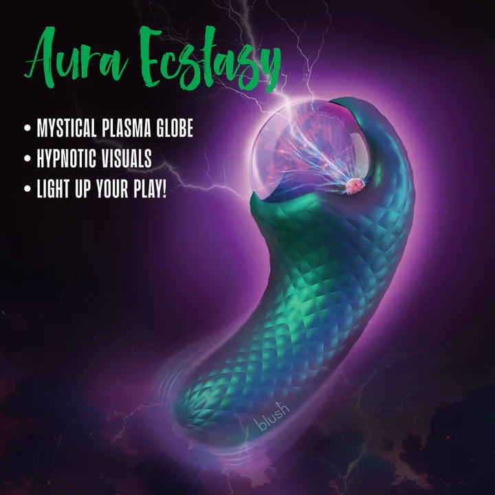 Temptasia - Vibrateur à pulsations serpent enchanté avec globe de plasma mystique - Millénaires sombres
