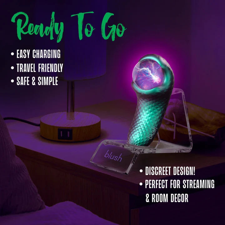 Temptasia - Vibrateur à pulsations serpent enchanté avec globe de plasma mystique - Millénaires sombres