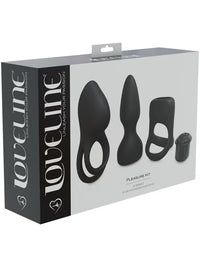 Kit de vibromasseurs interchangeables Pleasure, noir