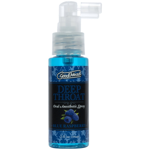 GoodHead Deep Throat Spray Blue Rasberry