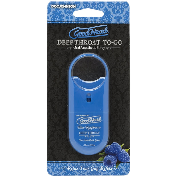 GoodHead To-Go Deep Throat Spray Blue Raspberry