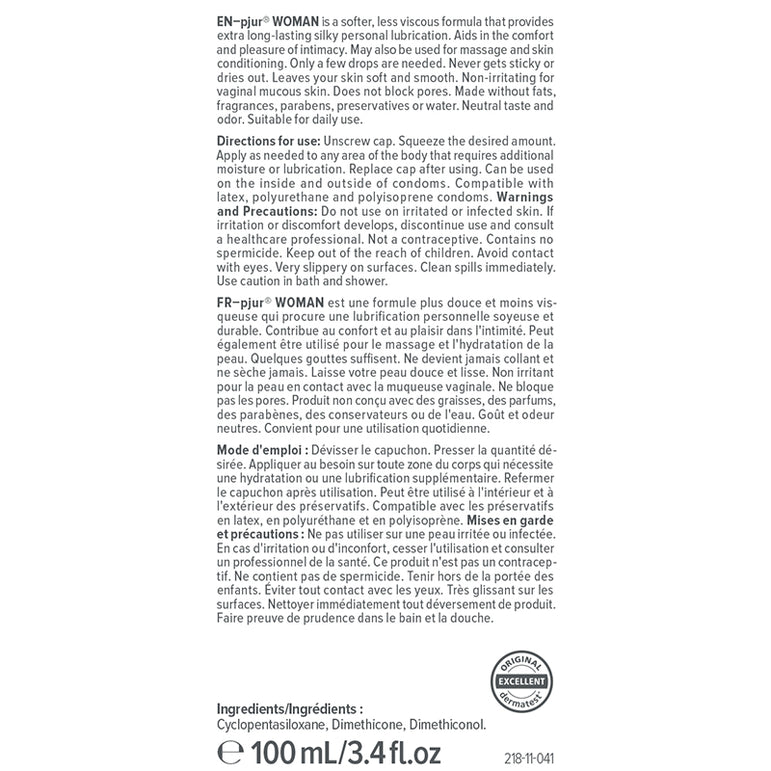 Pjur 100 ml Woman Silicone-Based