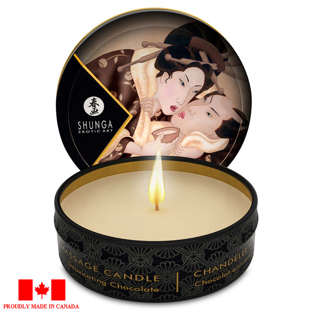 Shunga Mini Massage Candle 1 oz  Chocolate