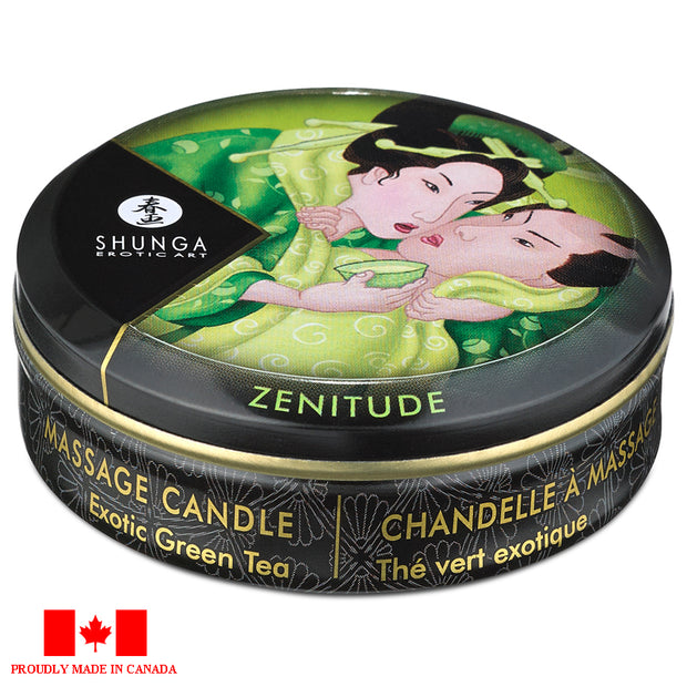Shunga Mini Massage Candle 1 oz Exotic Green Tee