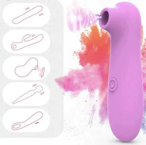 Masseur clitoridien à air comprimé Fuzu Pulse, violet
