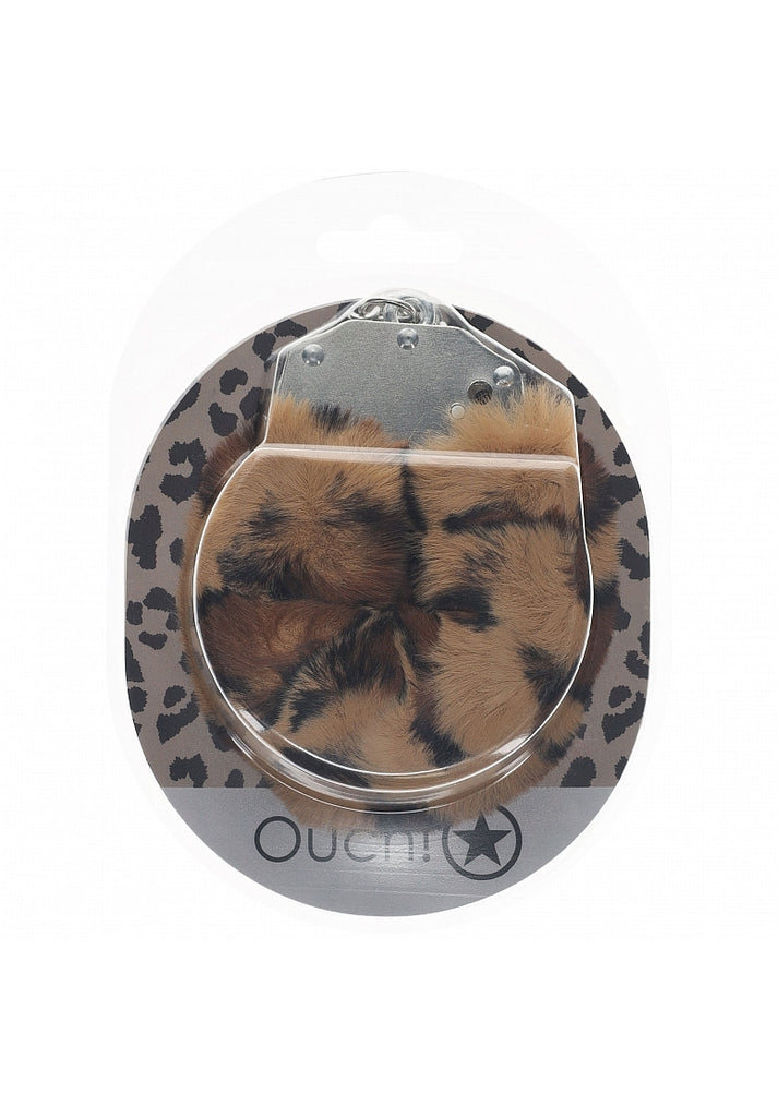 Ouch! Heavy duty Fluffy Handcuffs Leopard