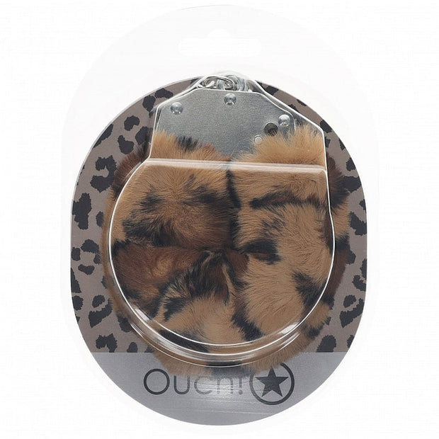 Ouch! Heavy duty Fluffy Handcuffs Leopard