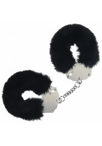 Ouch! Heavy duty Fluffy Handcuffs Black