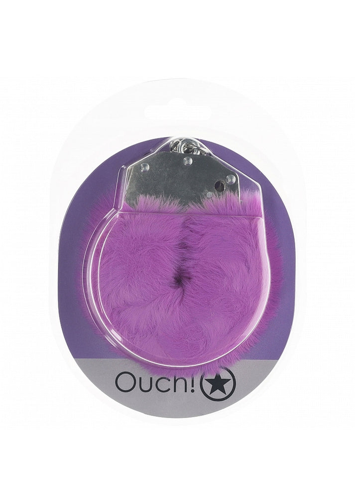 Ouch! Heavy duty Fluffy Handcuffs Purple