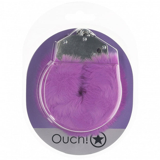 Ouch! Heavy duty Fluffy Handcuffs Purple
