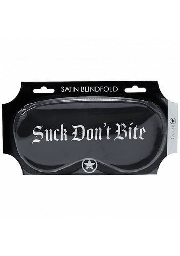 Ouch! Suck Don't Bite - Printed Mask Satin Black
