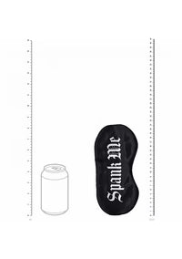 Ouch! Spank Me Printed Mask Satin Black