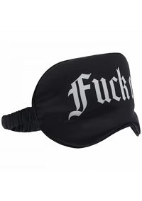 Ouch! Fuck Off Printed Mask Satin Black