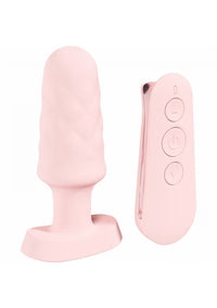 Loveline - Velvet - Rose - Plug vibrant télécommandé - Silicone - Rechargeable - Étanche