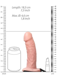 Strap-on creux sans boules - 15,5 cm