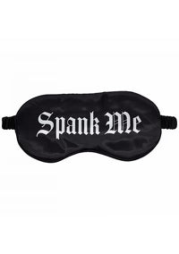 Ouch! Spank Me Printed Mask Satin Black