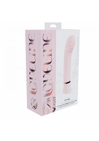 Loveline - Divine - Rose - Vibromasseur point G nervuré à 10 fonctions - Silicone - Rechargeable - Étanche