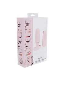 Loveline - Velvet - Rose - Plug vibrant télécommandé - Silicone - Rechargeable - Étanche