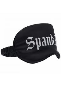 Ouch! Spank Me Printed Mask Satin Black